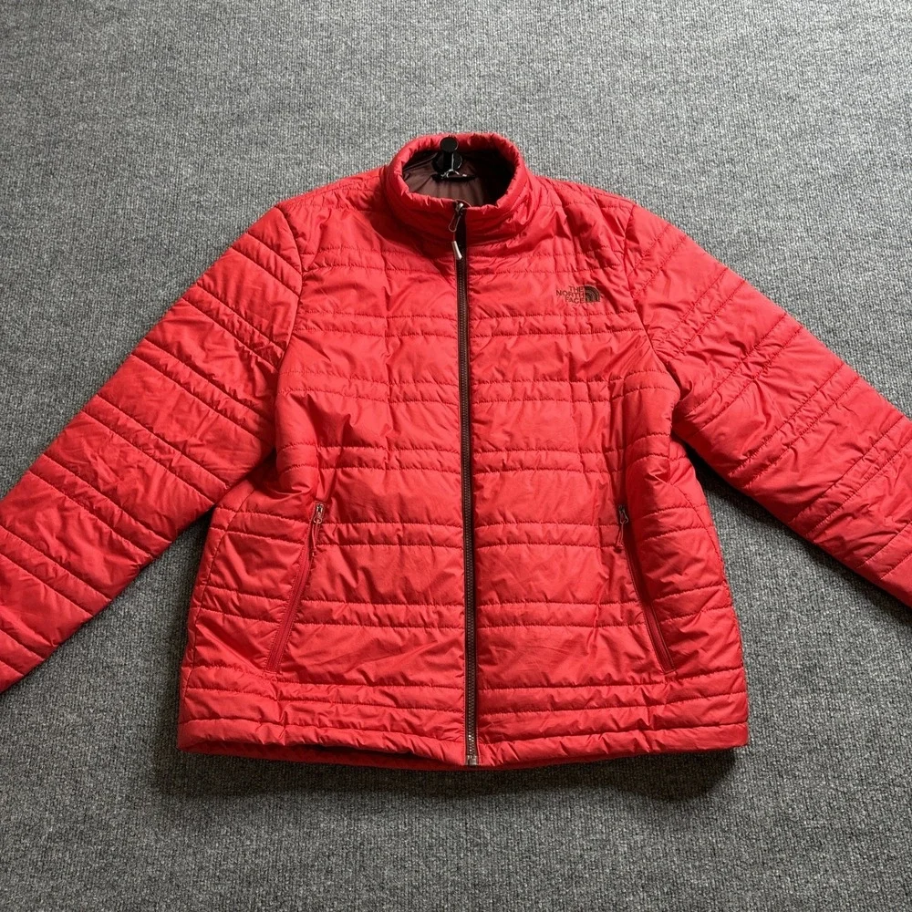The North Face ThermoBall‎ Eco Jacket Men's Large Red Full Zip Puffer Light